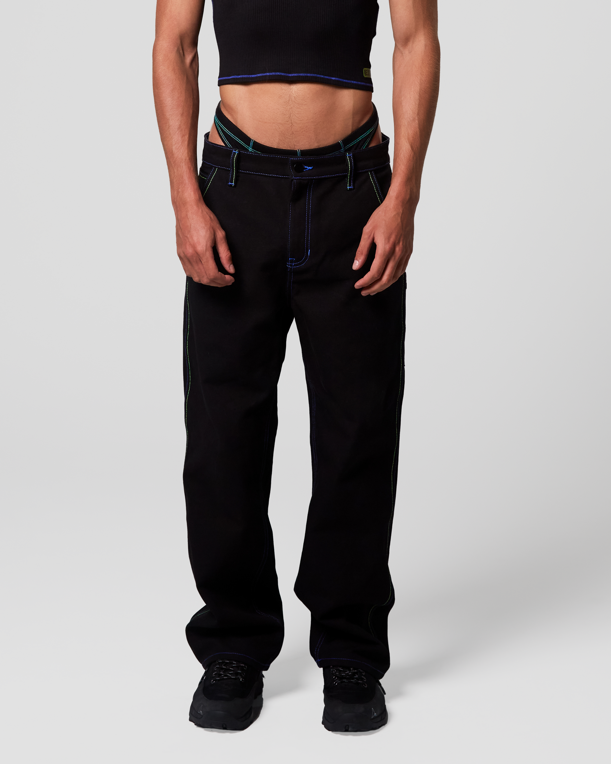 LASER STITCH WORK PANT