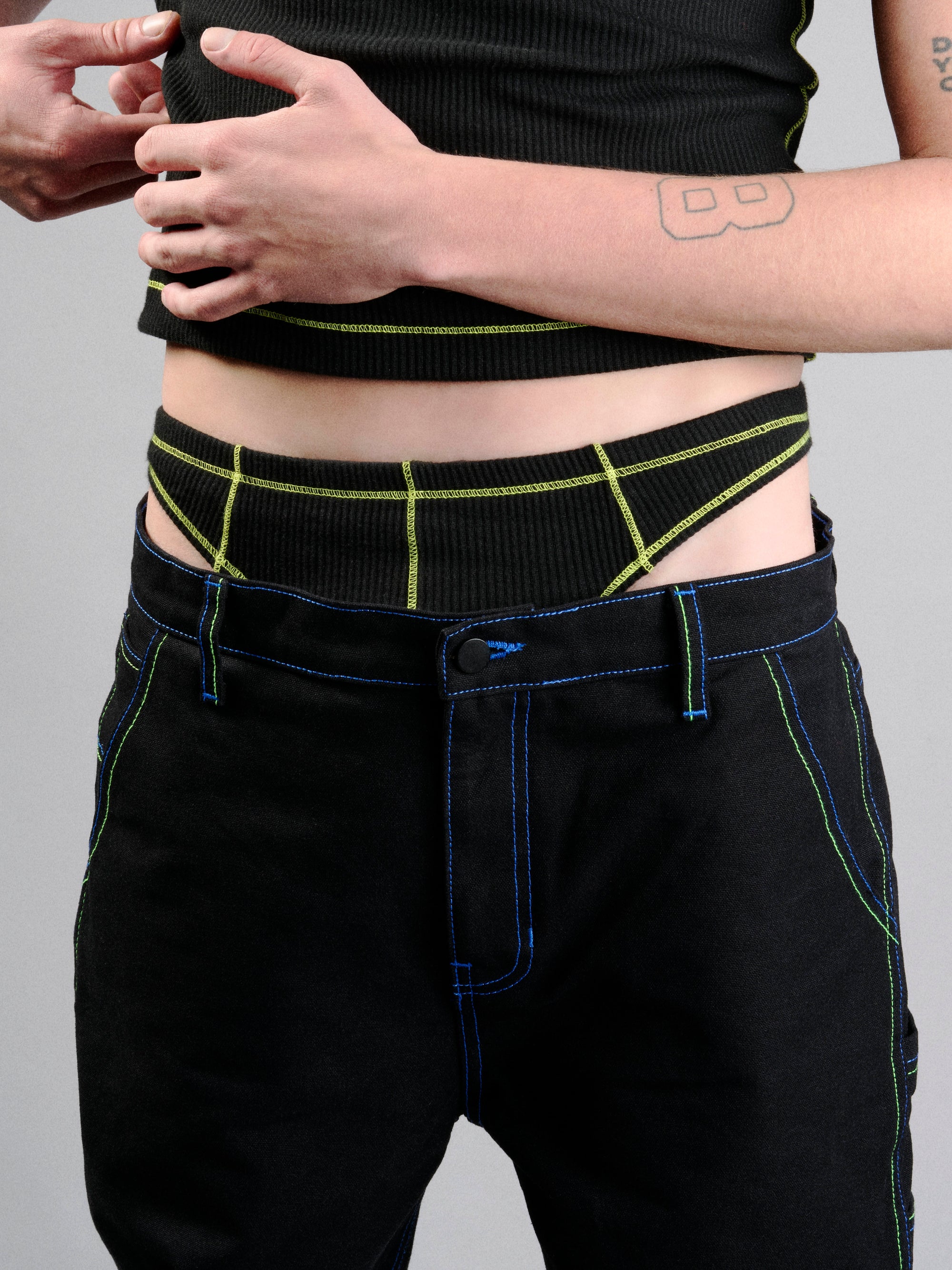 LASER STITCH WORK PANT